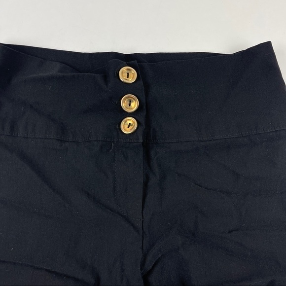 Charlotte Russe Shorts Womens Juniors Medium Black 3 Button Zip - Picture 3 of 6